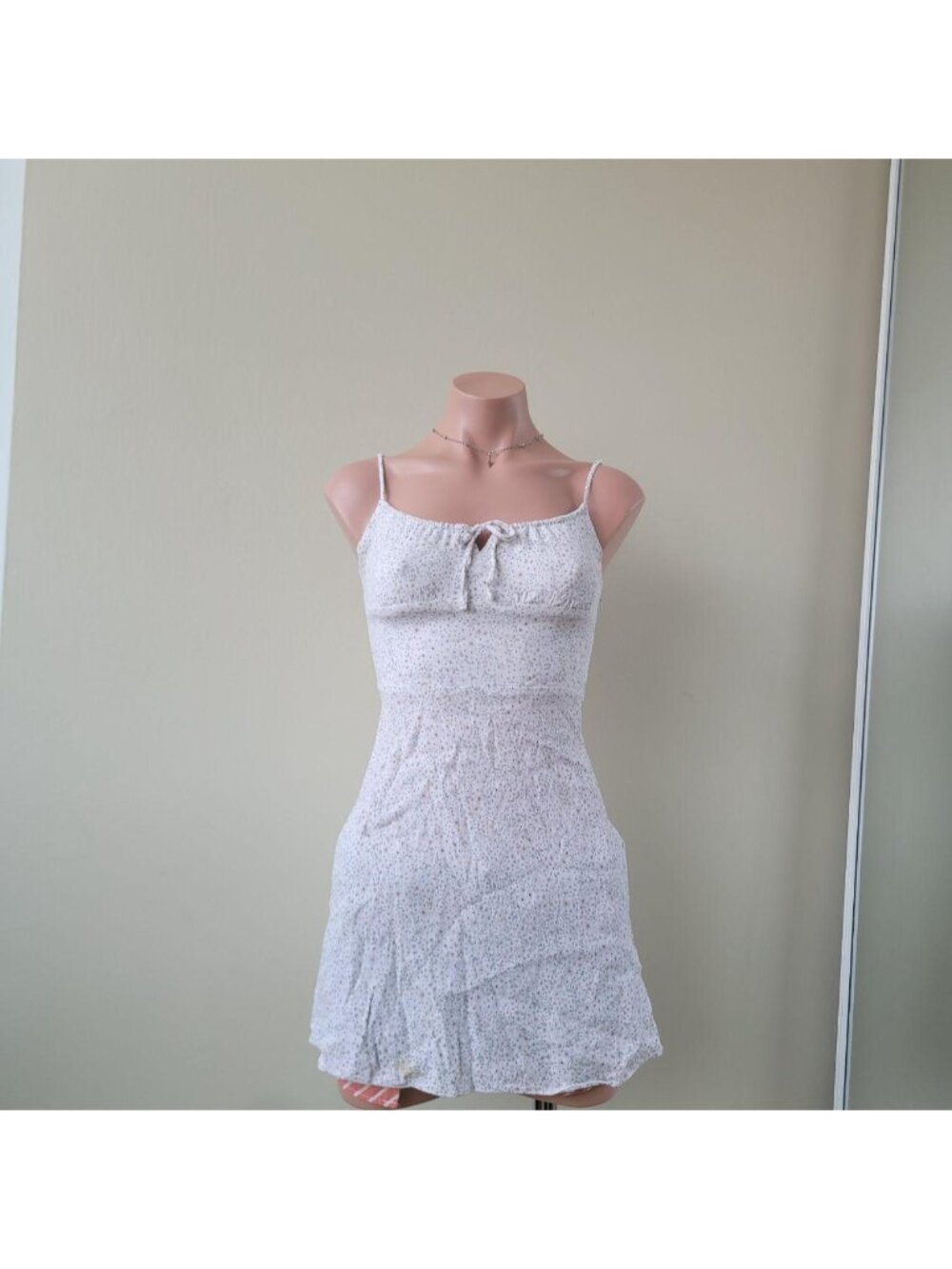 Wilfred Free White Sunflower Print Romantic Summer Camisole Dress (S)
